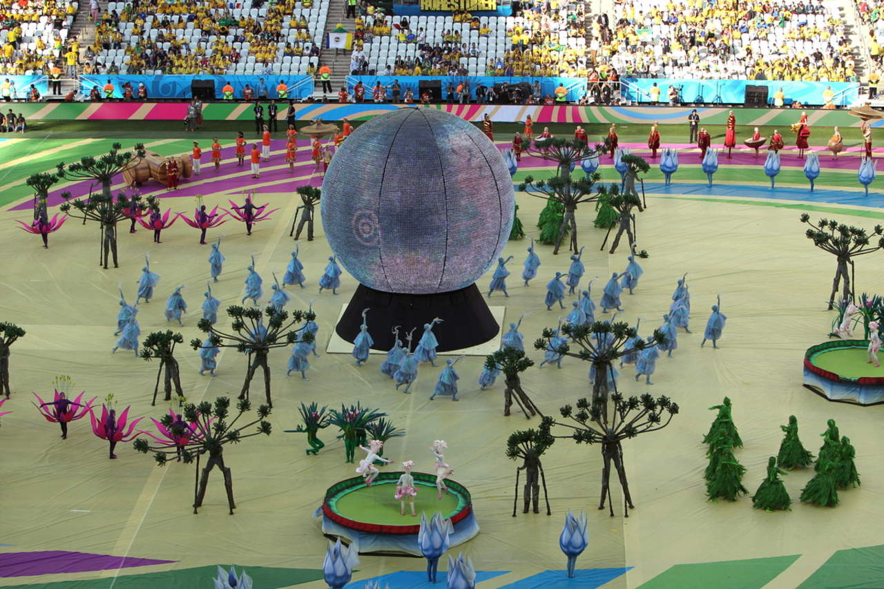 Inauguración de Mundial de Furbol Brasil 2014. (Especial)
