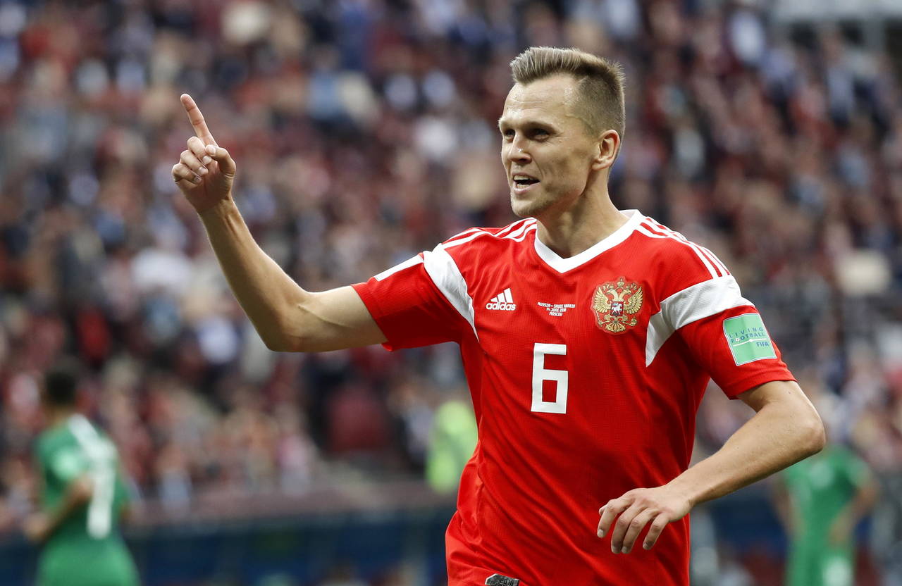 Denis Cheryshev marcó dos tantos en la goleada del jueves de Rusia ante Arabia Saudita. (EFE)