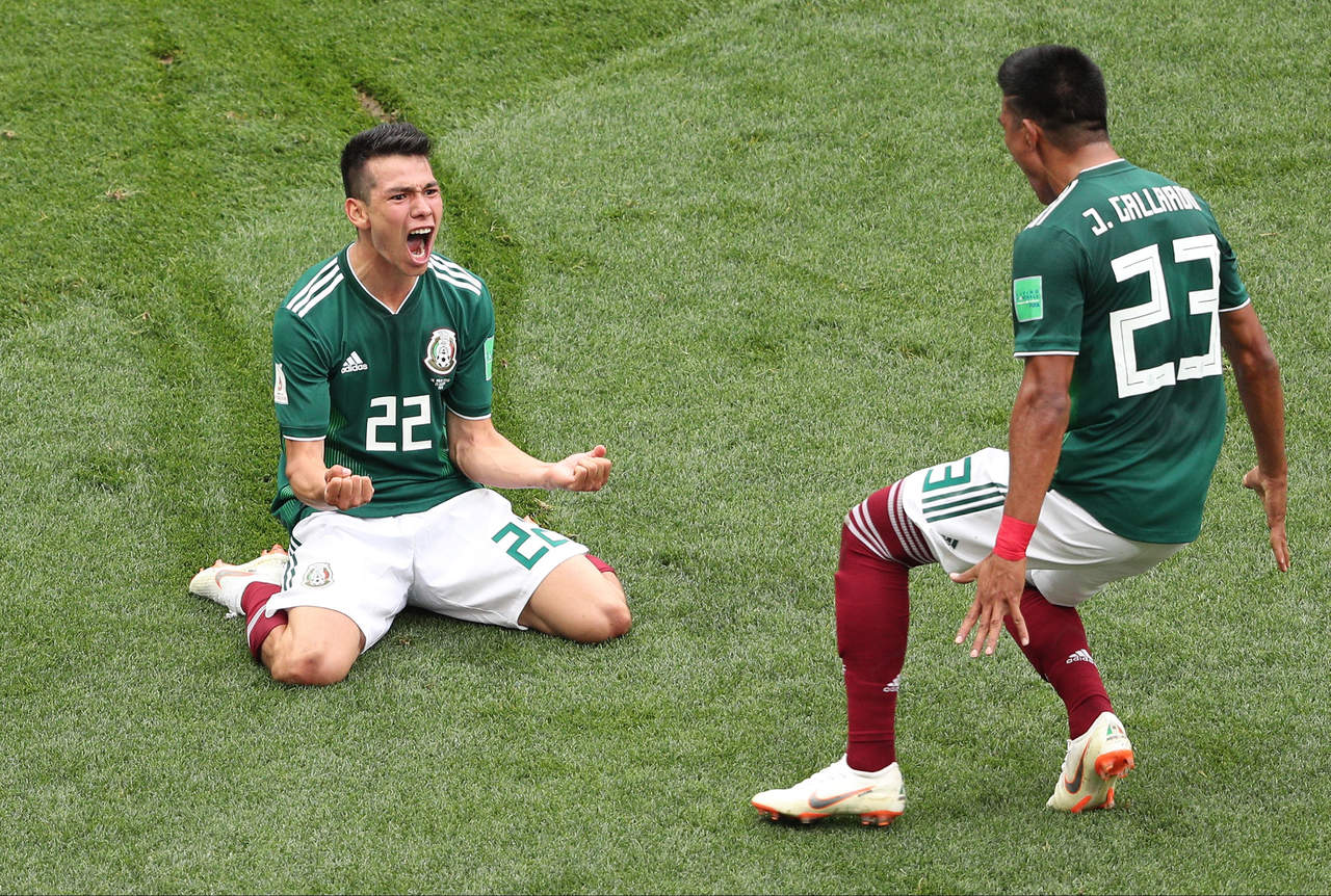 Lozano marcó al minuto 35 el gol con el que el representativo de México dio cuenta del campeón vigente, duelo disputado en el estadio Luzhniki de Moscú.
