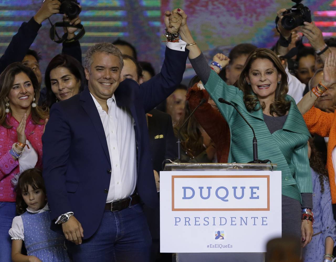 Futuro. El uribista Iván Duque será el próximo presidente de Colombia. (AP)