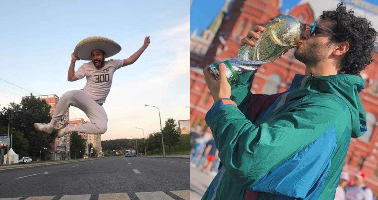 Los 'youtubers' mexicanos disfrutan del Mundial desde Rusia. (ESPECIAL)