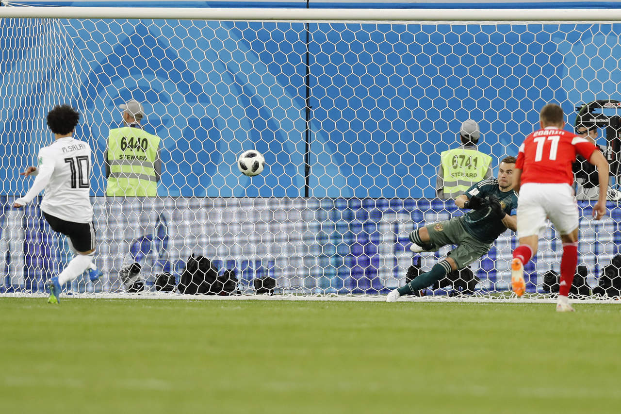 El gol del atacante egipcio cortó la sequía de los 'Faraones' en un Mundial.