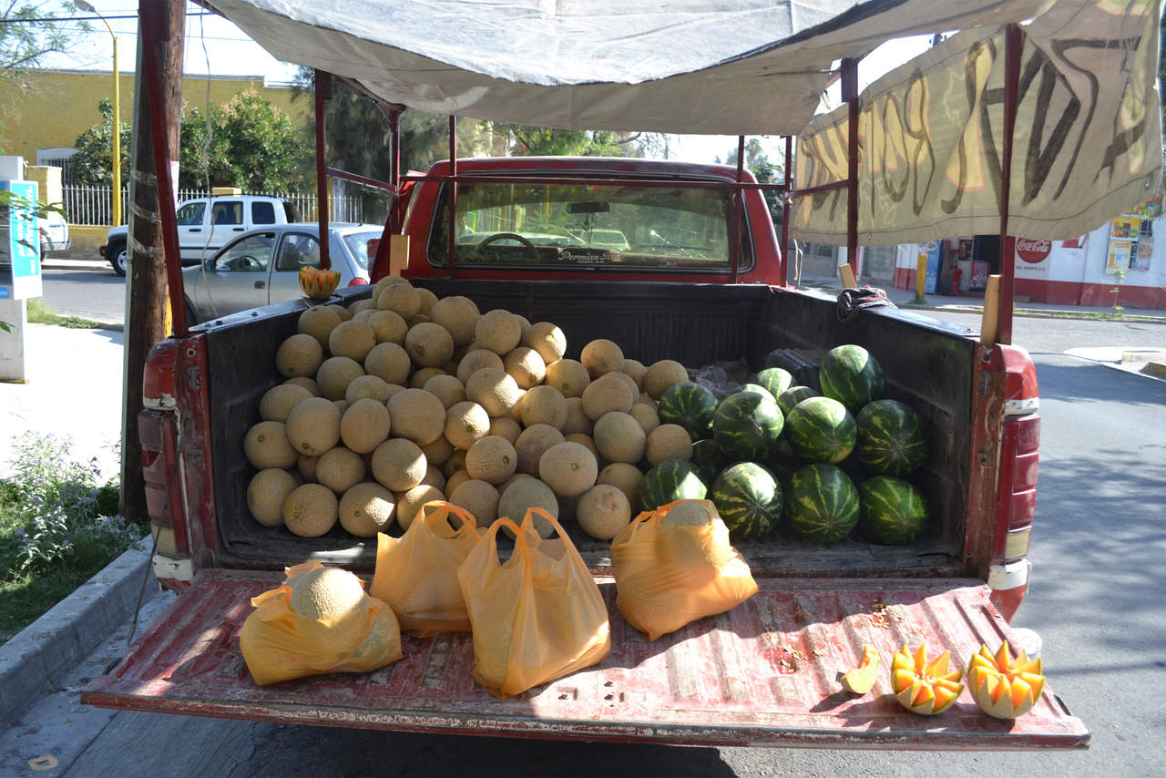 La sandía y el melón son frutas típicas de la región. (El siglo de Torreón)