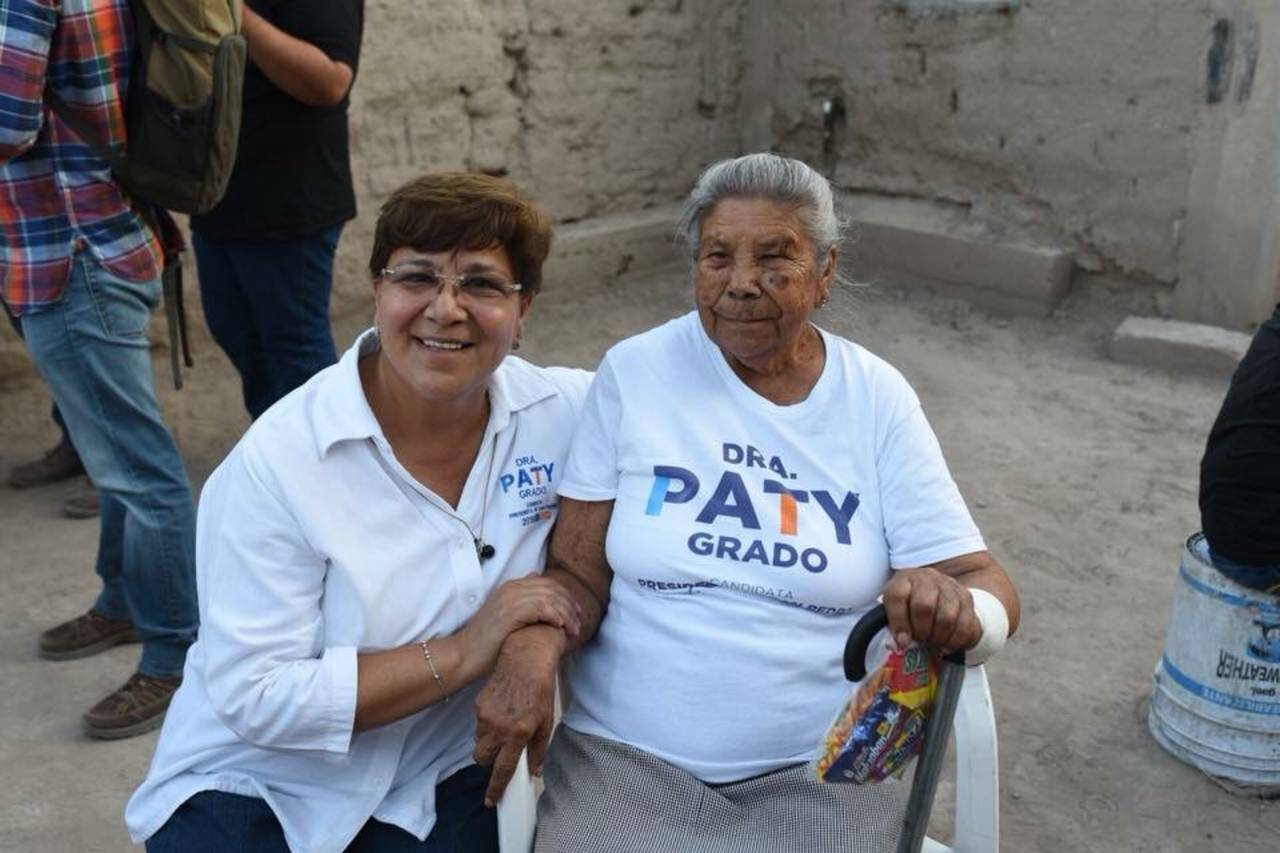 Labor. Patricia Oralia Grado Falcón realiza campaña. (CORTESÍA)