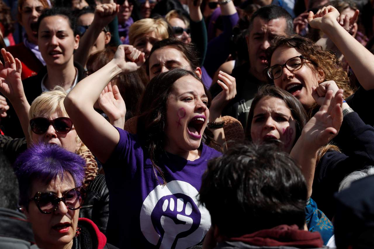 Consignas. El grito ‘no es abuso, es violación’, volvió a escucharse en distintas ciudades españolas. (EFE)