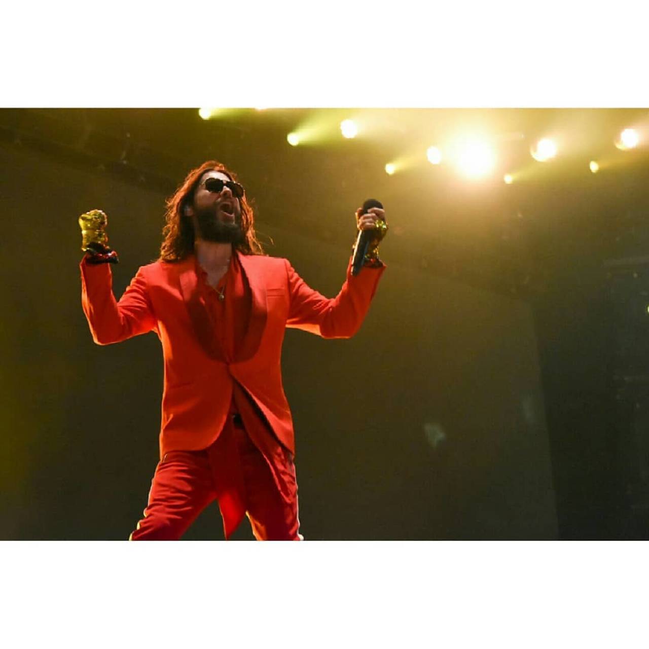 Éxito. El actor y cantante Jared Leto se presentó junto a su banda 30 Seconds to Mars en el cierre del festival. (ARCHIVO)