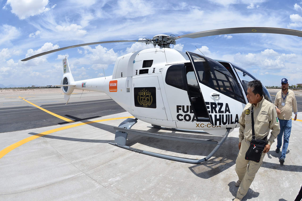 La aeronave en Torreón cubrirá la Región Laguna, el helicóptero en Monclova cubrirá la Región Centro-Desierto, el de Piedras Negras, la Región Norte, Cinco Manantiales y Carbonífera; y el de Saltillo cubrirá la Región Sureste. (ARCHIVO) 
