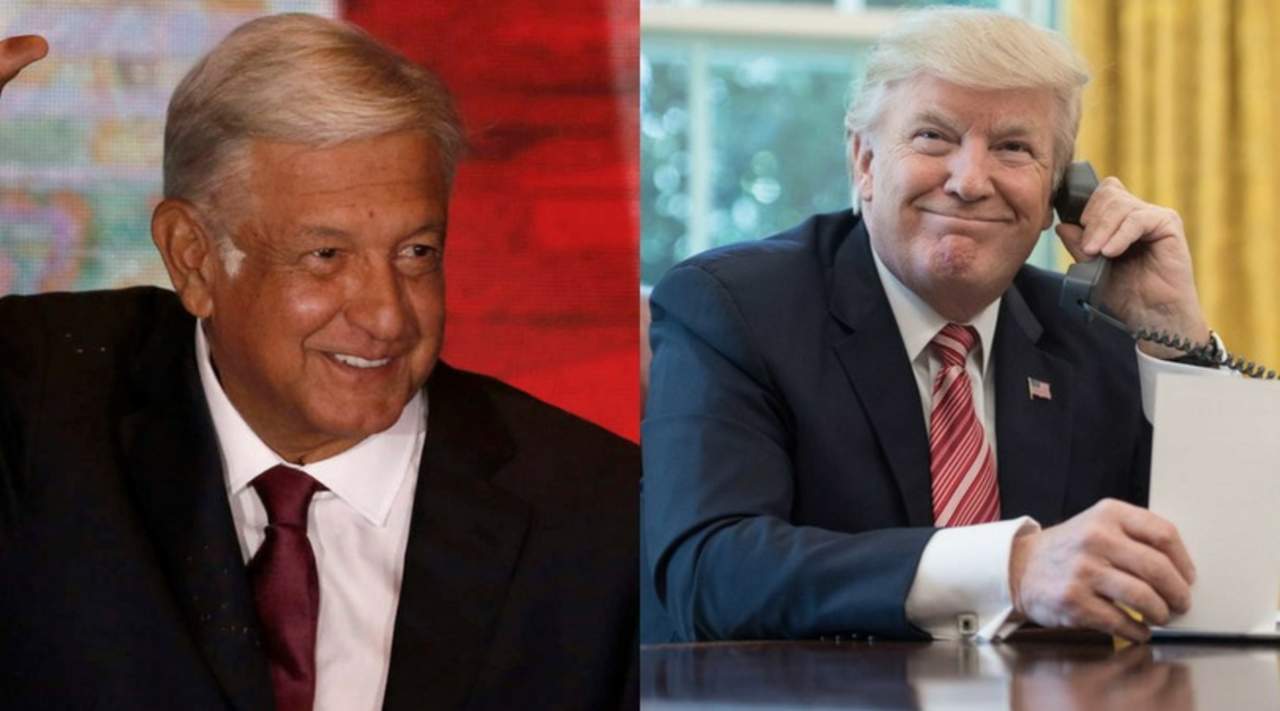 Según dio a conocer el mismo López Obrador, él y Trump conversaron durante media hora. (ESPECIAL)