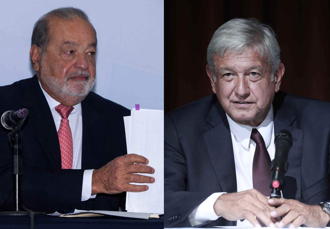  Andrés Manuel López Obrador, virtual presidente electo, recibió una carta de felicitación de parte del empresario Carlos Slim, quien se comprometió a invertir para sacar adelante al país. (TWITTER/ EL UNIVERSAL)