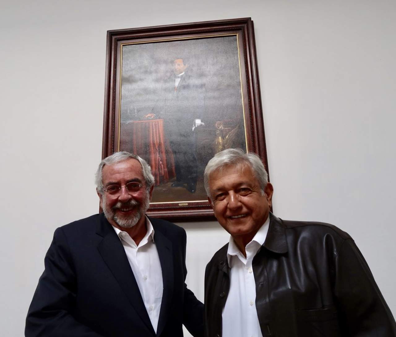 López Obrador publicó en redes sociales una foto del encuentro. (TWITTER) 

