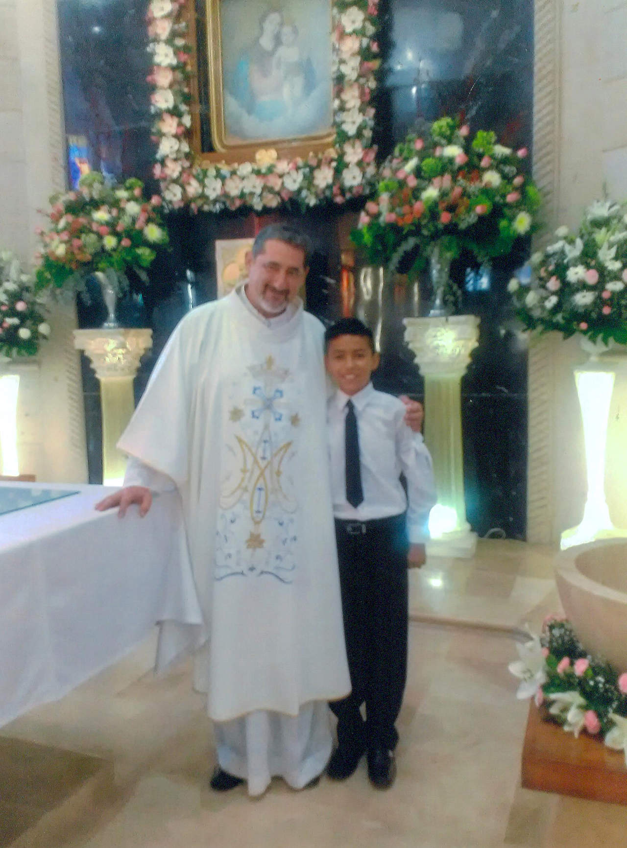 Joaquín y el Padre Lugo. 