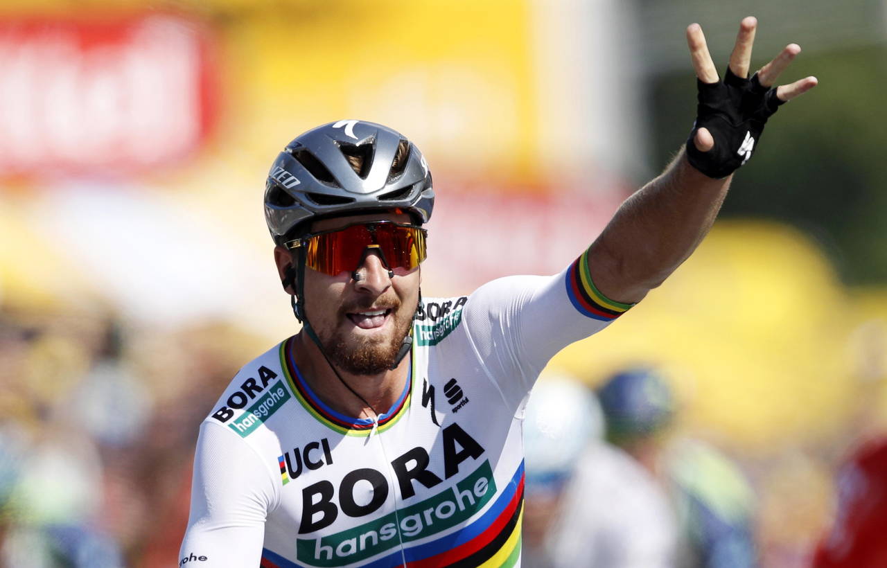 El australiano Peter Sagan se convirtió en el nuevo líder de la clasificación general del Tour de Francia tras su triunfo de ayer. (EFE)