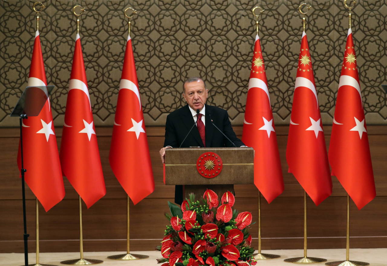 Poder.  El presidente de Turquía, Recep Tayyip Erdogan, asumió como jefe del Estado. (EFE)