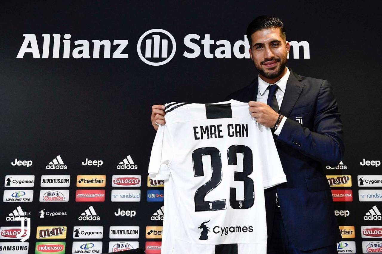 El alemán Emre Can es nuevo jugador de la Juventus de Turín.