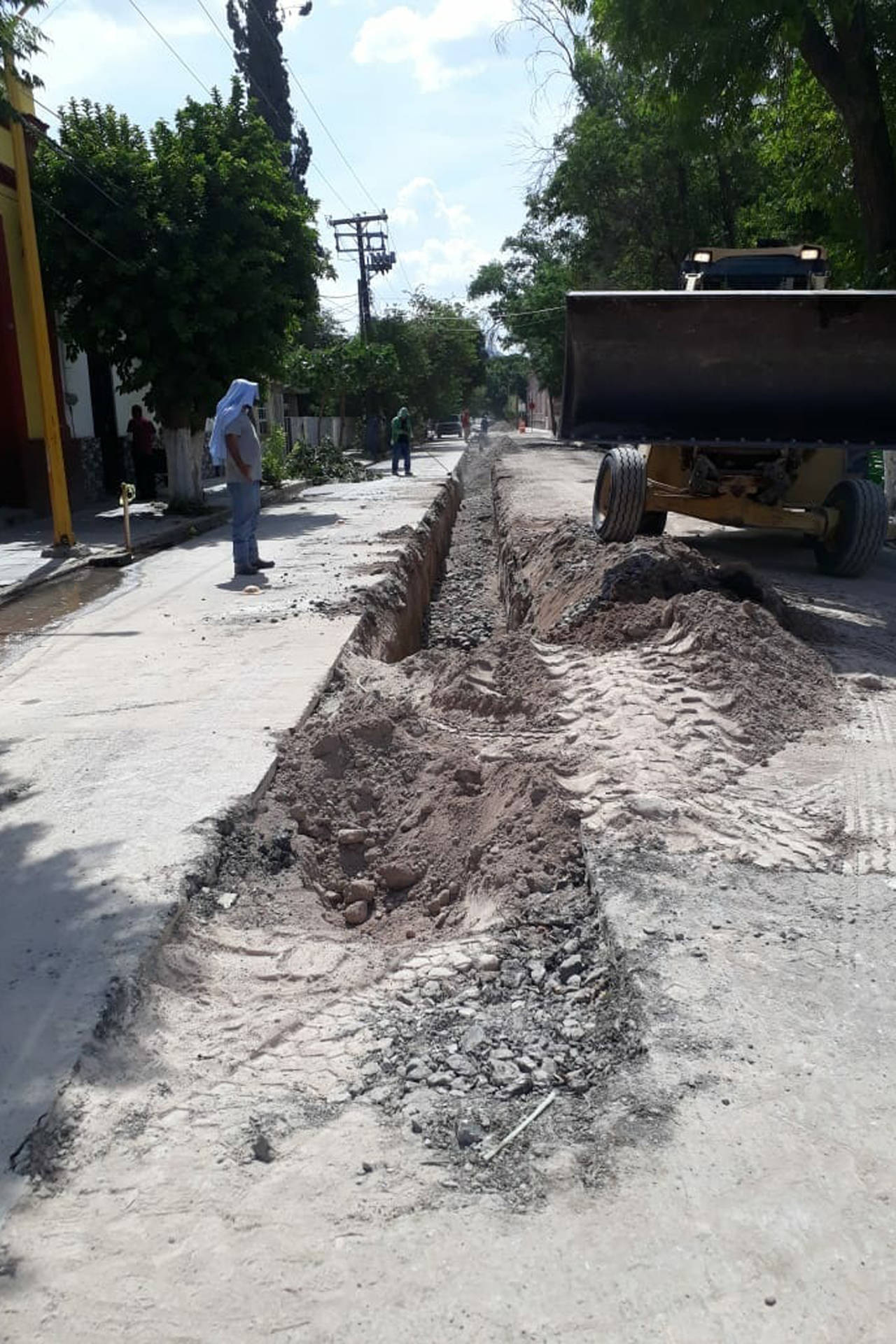 Obra. La Dirección de Obras Públicas informó que la obra de ampliación de red de drenaje de la calle Morelos y Coronado. (EL SIGLO DE TORREÓN)
