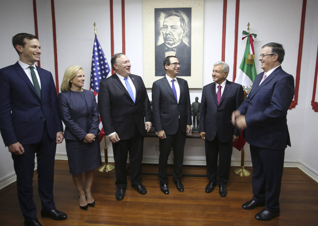 Visita. El equipo de trabajo de Donald Trump realiza una visita al virtual presidente de México, Andrés Manuel López Obrador. 