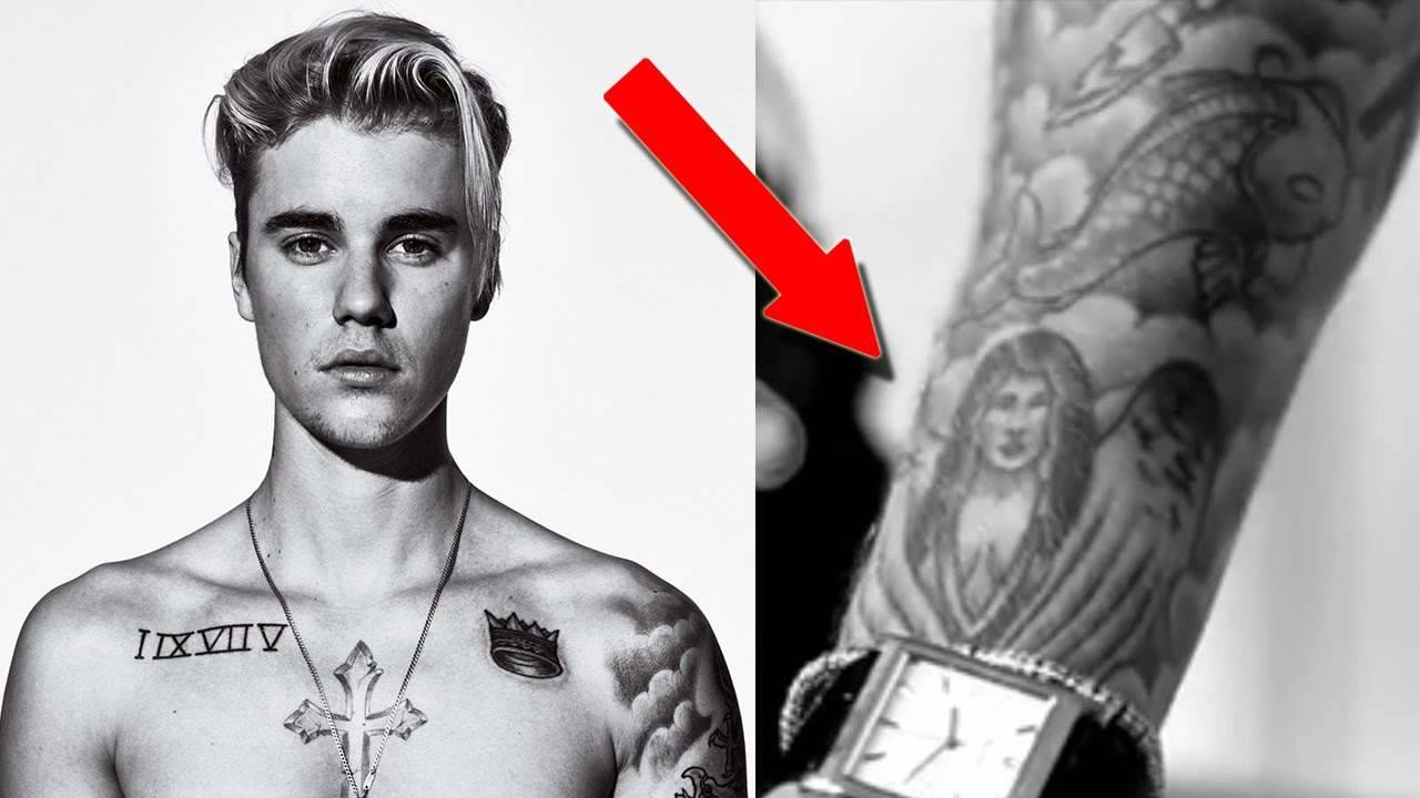 Tatuaje. El cantante Justin Bieber aún tiene dibujado el diseño que se hizo para recordar a Selena Gómez.(ESPECIAL)