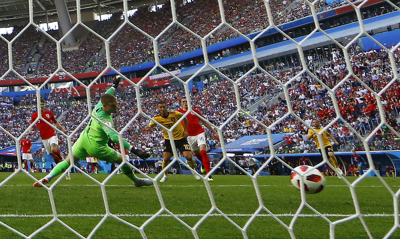Eden Hazard marcó el gol definitivo que le dio a Bélgica el tercer lugar en la presente Copa del Mundo. (EFE)