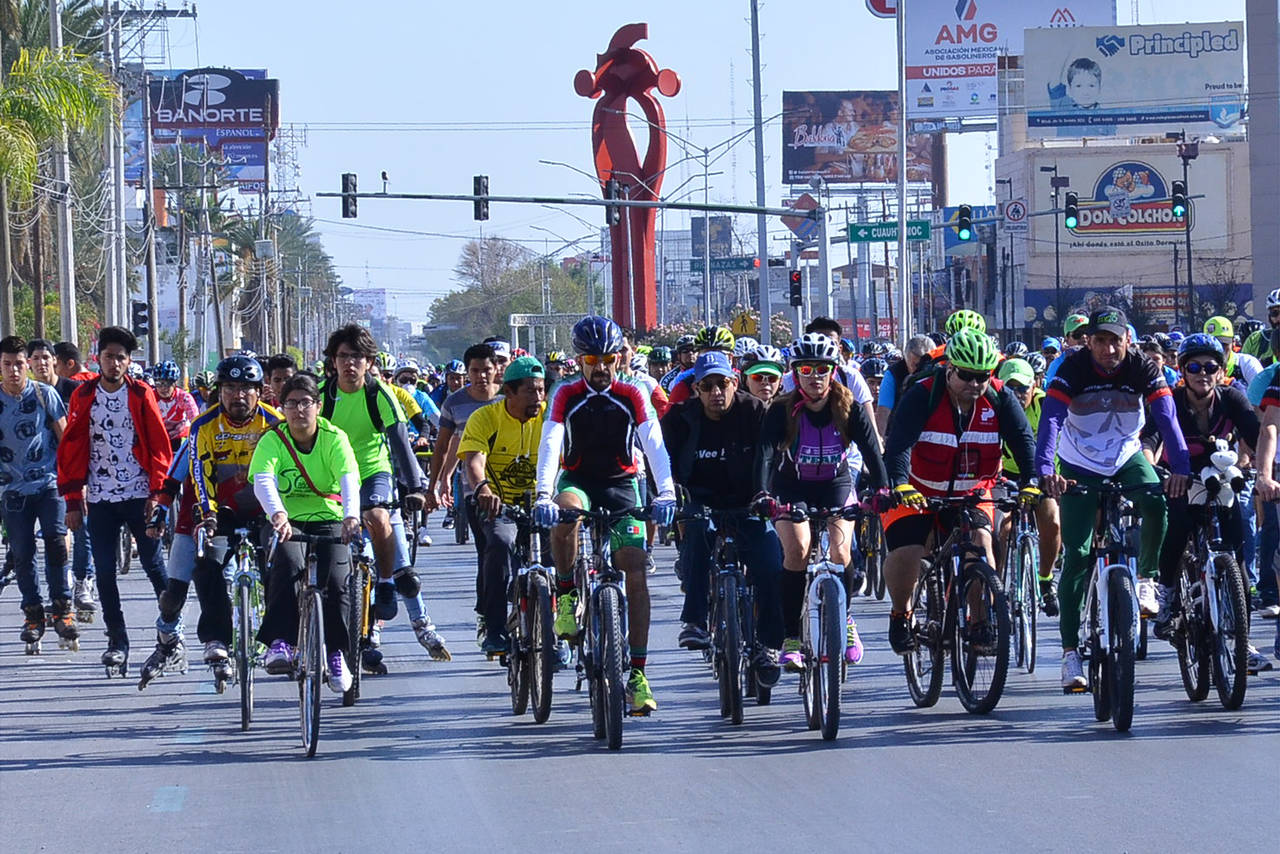 Ciclistas de todas las edades cruzarán importantes vialidades de Torreón, Gómez Palacio y Ciudad Lerdo. (Archivo)