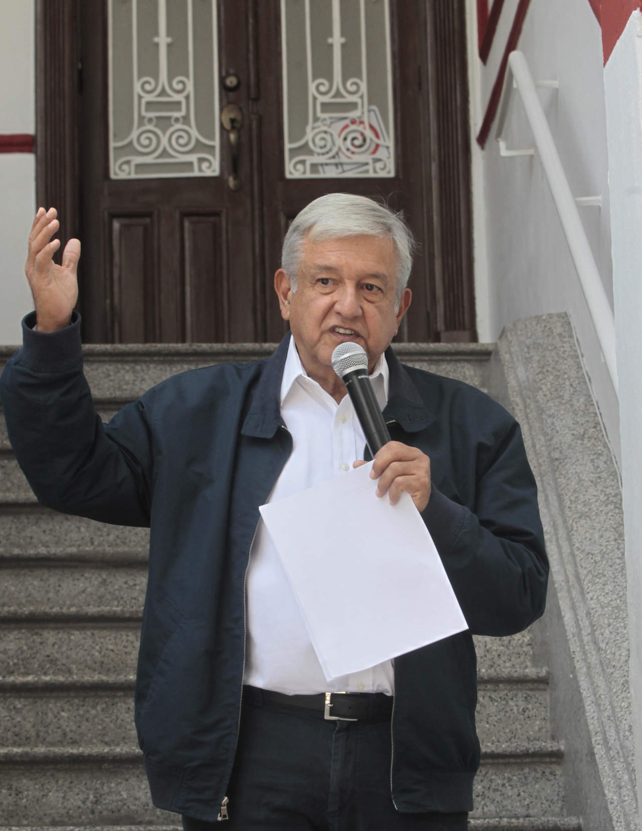 López Obrador dio hoy un mensaje a medios sobre lo abordado con su gabinete económico. (ARCHIVO) 
