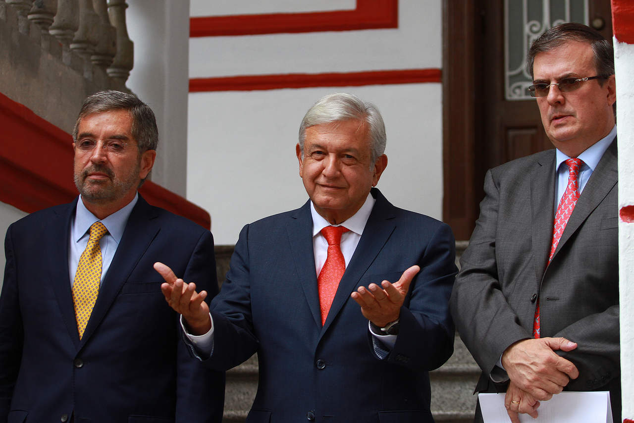 En mensaje a medios, López Obrador propuso a Juan Ramón de la Fuente como embajador ante la ONU. (NOTIMEX) 