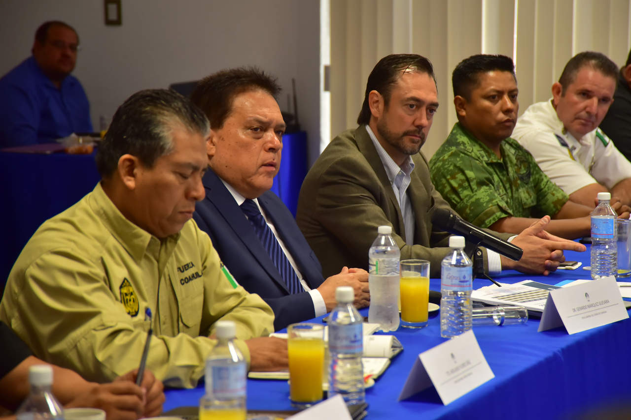 El Fiscal General, Gerardo Márquez, presidió la reunión de seguridad. (ERNESTO RAMÍREZ) 