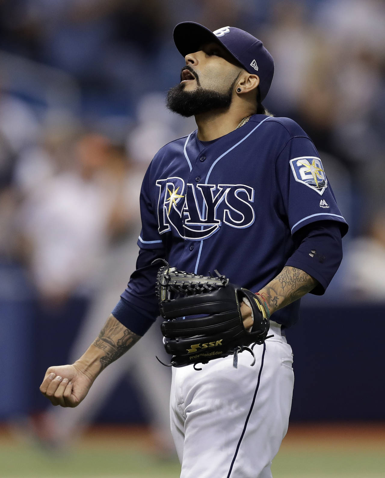 Sergio Romo logró sacar el partido por pizarra de 5-4 de los Rays sobre los Orioles. (AP)