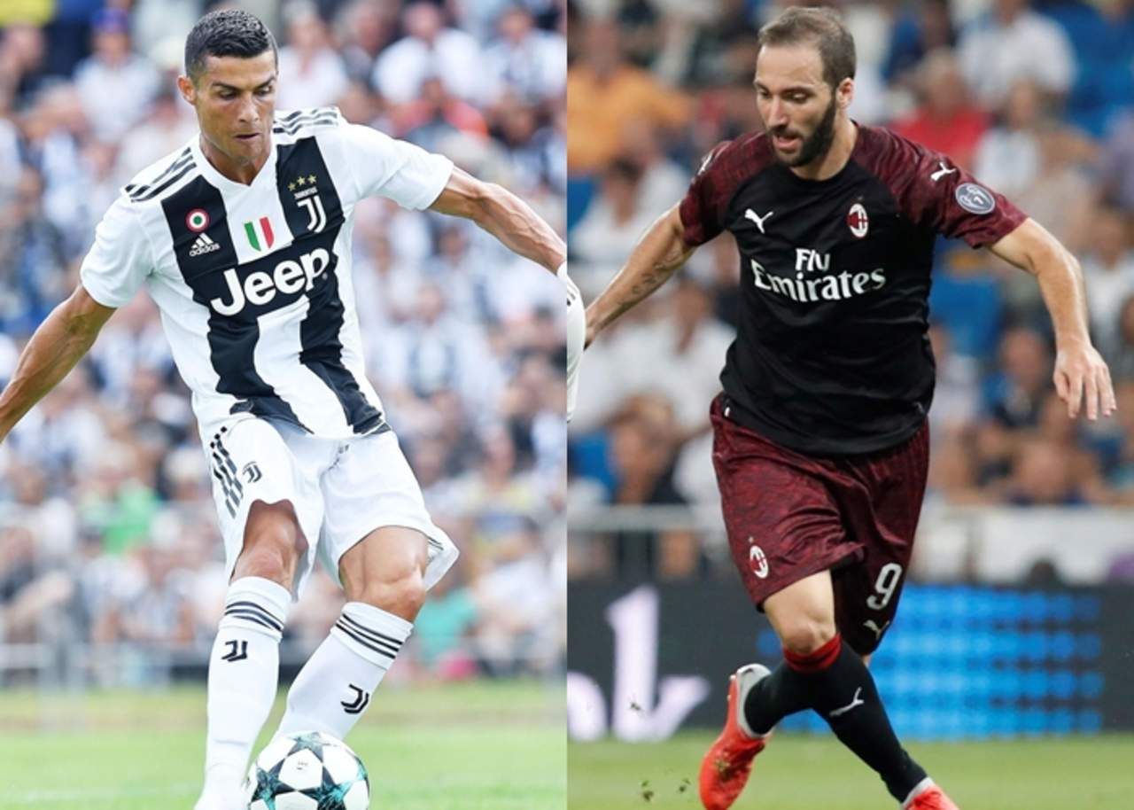 Cristiano cambió al Real Madrid por la Juventus, misma que optó por desprenderse del argentino Gonzalo Higuaín que se marchó al AC Milán. (Especial)