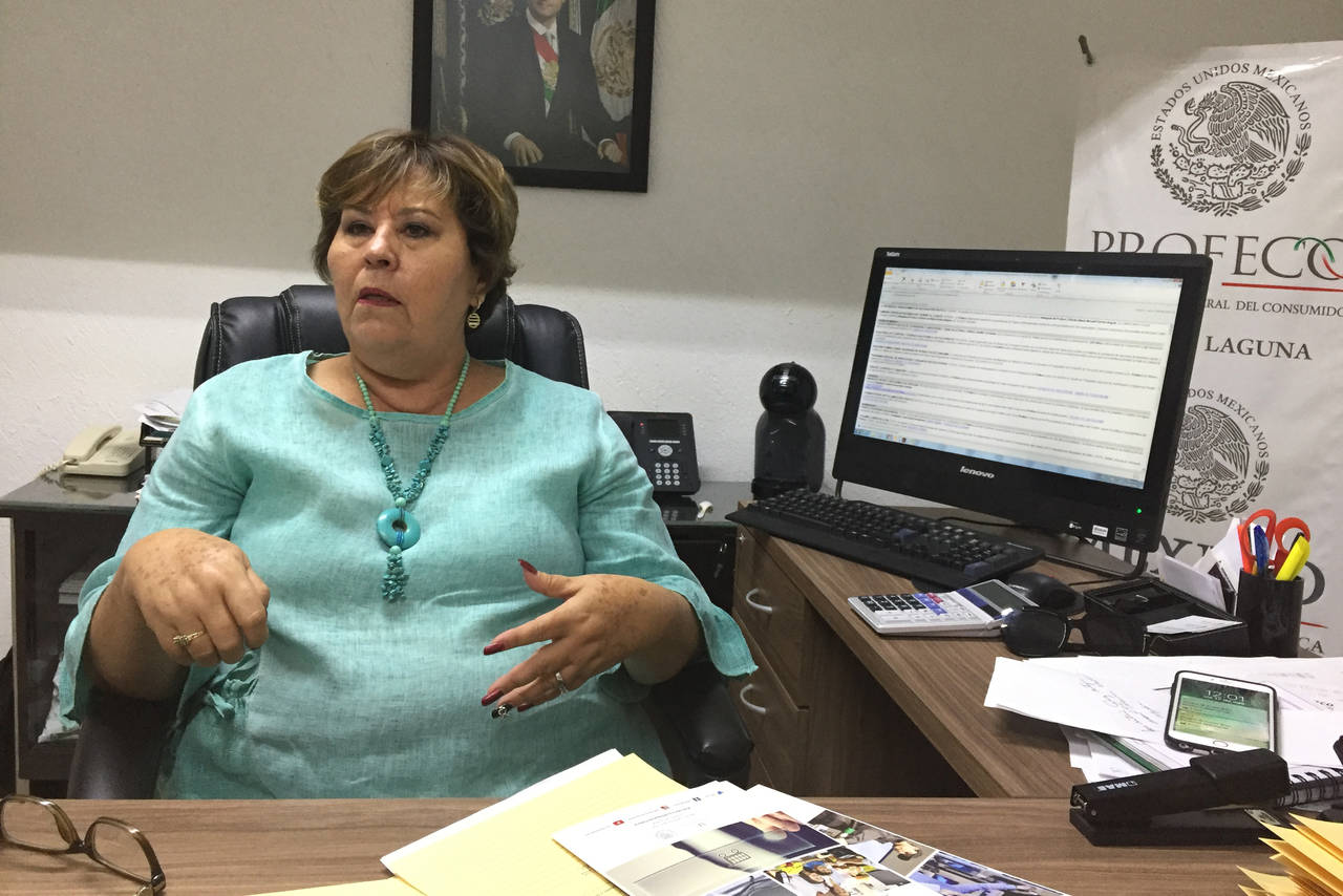 Acciones. La subdelegada de Profeco anunció que se amonestarán a dos colegios de Torreón. (GUADALUPE MIRANDA)