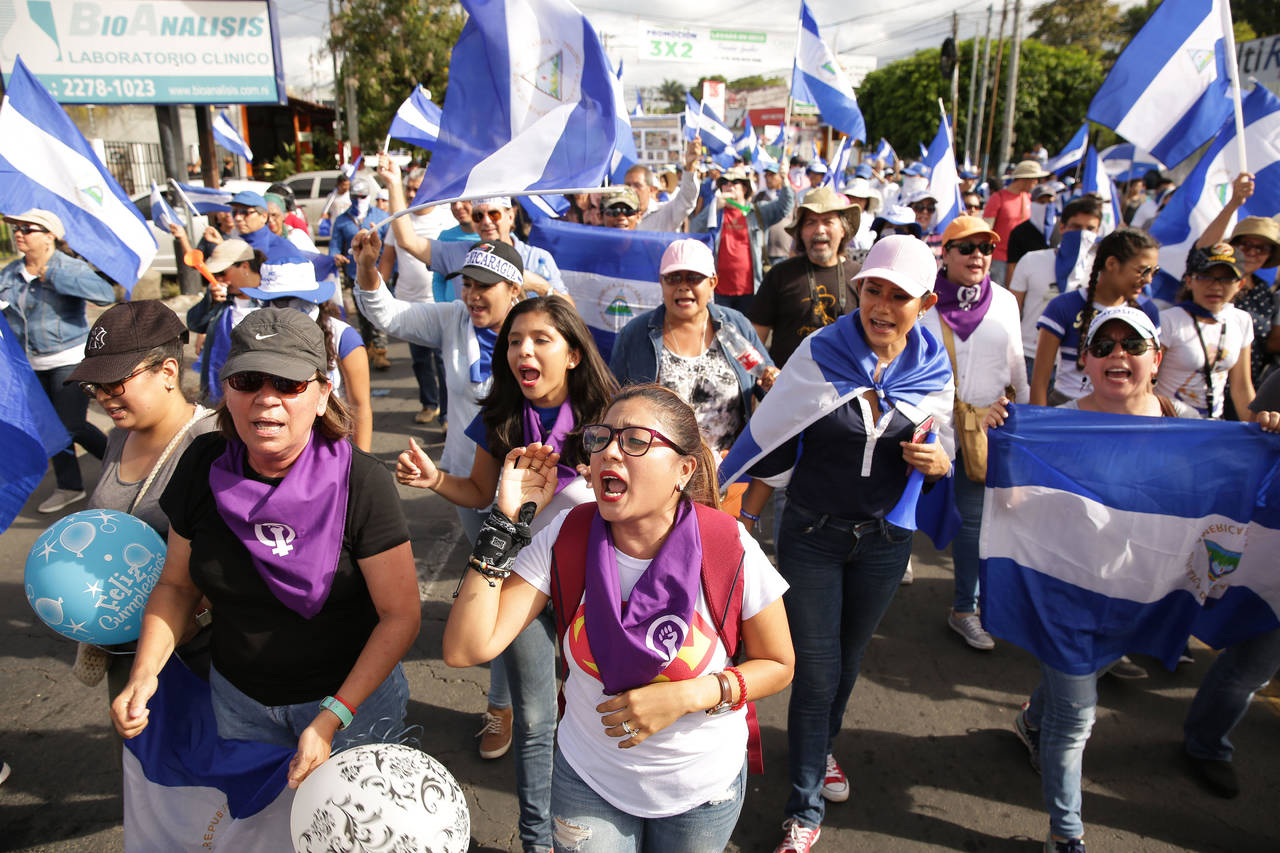 Marchan. En Managua tuvo lugar la manifestación más grande en contra de Daniel Ortega.