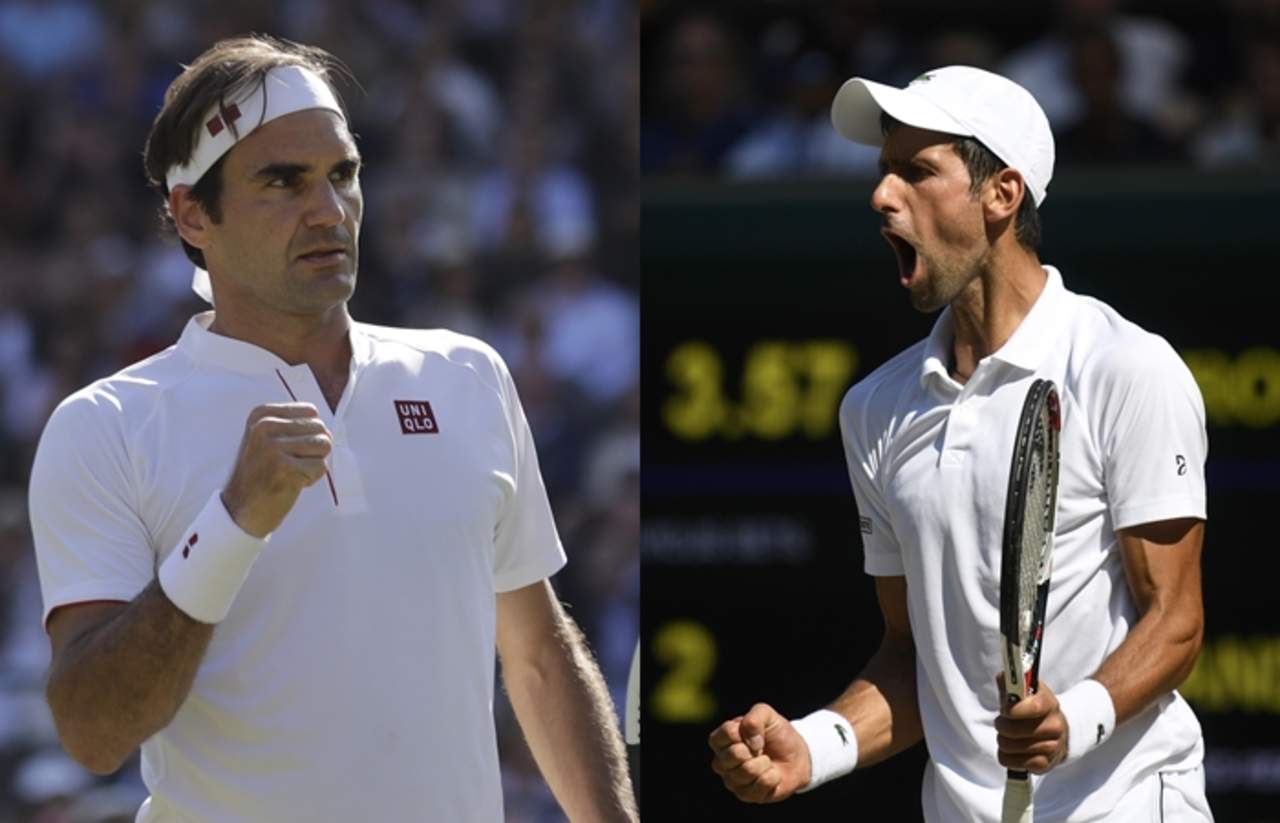 Será el juego número 46 entre ambos, Novak Djokovic suma 23 victorias por 22 de Roger Federer. (Archivo)
