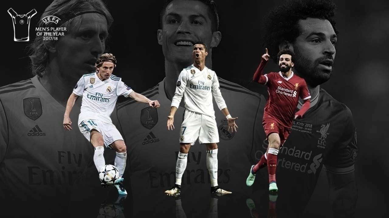 El lusitano Cristiano Ronaldo, el croata Luka Modric y el egipcio Mohamed Salah van por el premio individual. (Especial)