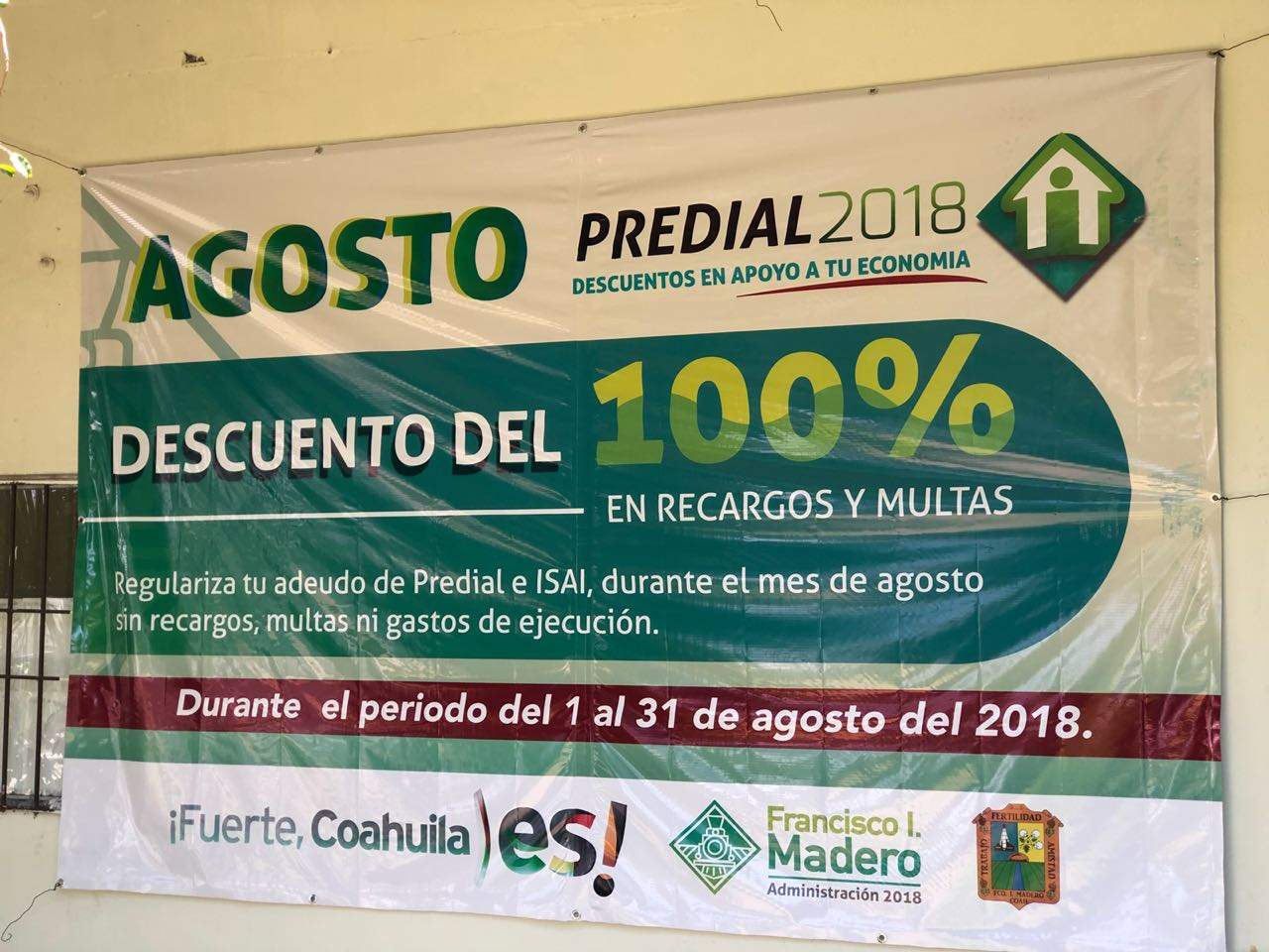 Detalló que en Madero son poco más de 18 mil contribuyentes y que aproximadamente el 40 por ciento cumple con sus pagos, cuando al inicio de la administración únicamente el 21 por ciento cumplía con esa obligación. (EL SIGLO DE TORREÓN)