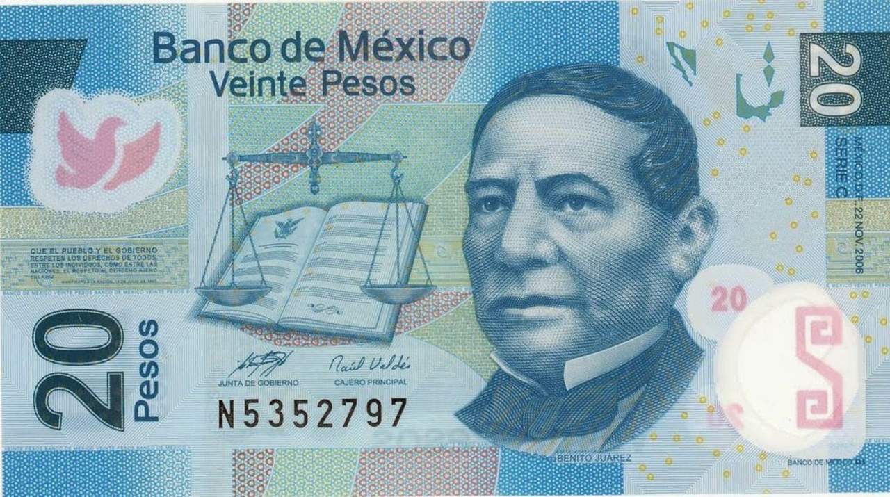 El billete de 20 pesos gradualmente pasará a ser una moneda. (ESPECIAL)