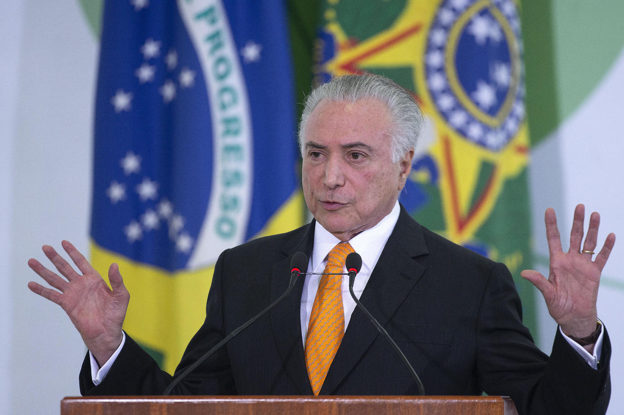 Control. El presidente Michel Temer explicó que se aplicará la Ley de Garantía y del Orden. (EFE)