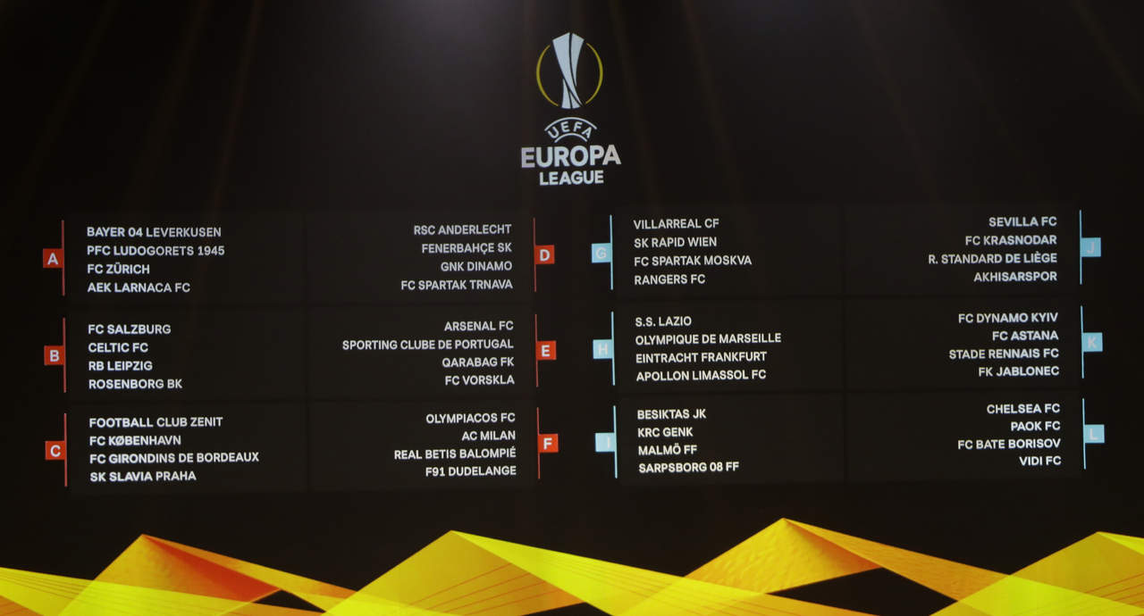 Así quedaron definidos los grupos de la próxima Europa League 2018-2019.