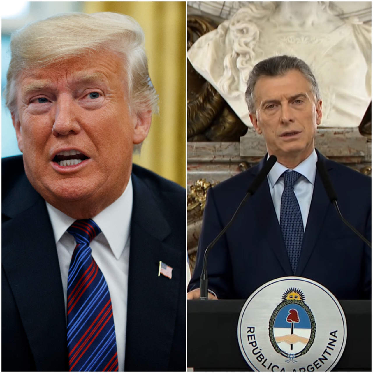 El presidente argentino Mauricio Macri conversó el martes con su par de estadounidense Donald Trump sobre la crisis económica argentina. (ARCHIVO)