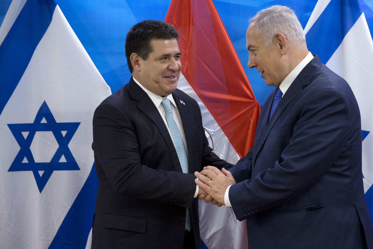 Marcha atrás. El pasado mayo Paraguay se convirtió en el tercer país en trasladar su embajada de Tel Aviv a Jerusalén, rompiendo con décadas de consenso internacional. (AP)