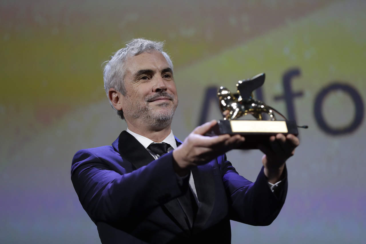 Alfonso Cuarón, se llevó el León Dorado, máximo galardón en la 75 muestra del Festival de Cine de Venecia. (ARCHIVO)