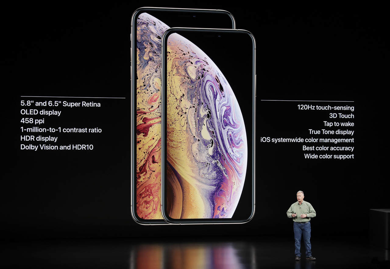 Apple presentó hoy sus nuevos modelos de teléfono inteligente. (AP)