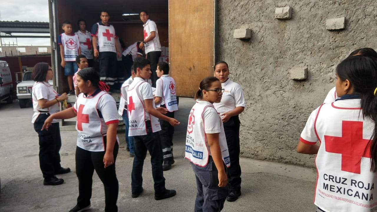 Cruz Roja entrega ayuda humanitaria en Torreón