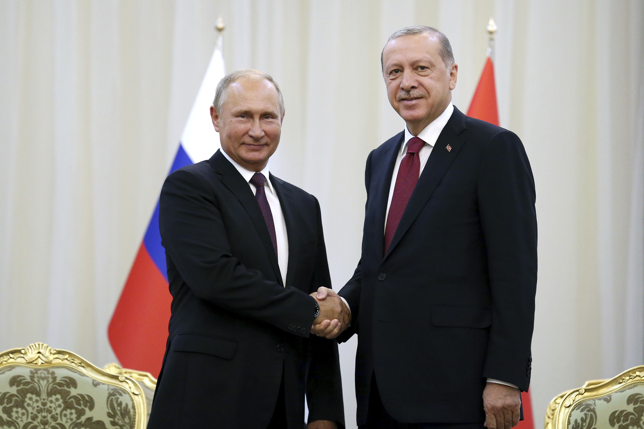 Diálogo. Putin y Erdogan se vieron el pasado día 7 en Teherán en la cumbre tripartita sobre Siria.
