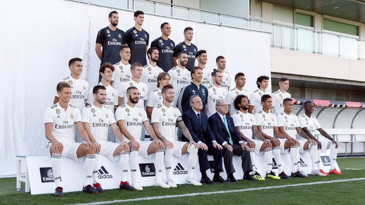 Como ya es costumbre, el Real Madrid se tomó la foto oficial de la temporada, con la gran ausencia de su exjugador Cristiano Ronaldo. (Especial)