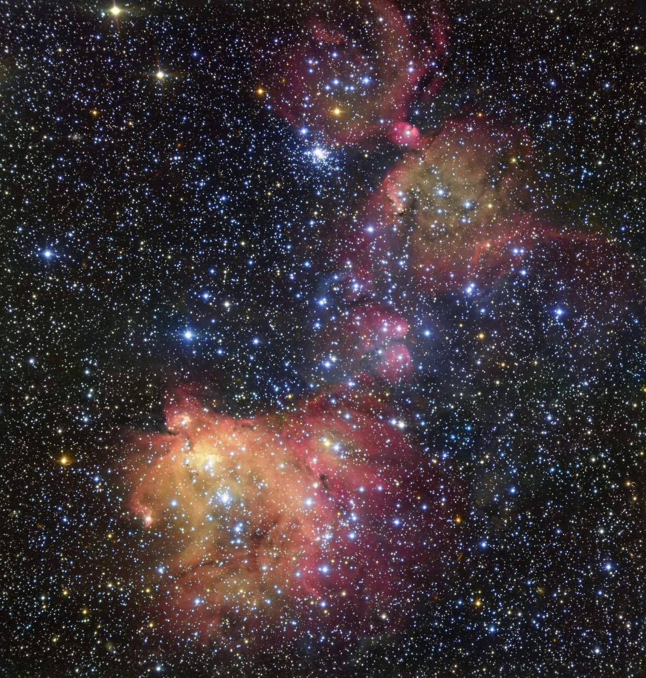 La mayoría de las estrellas que conforman la Gran Nube de Magallanes giran en el mismo sentido de las agujas del reloj, pero algunas rotan en sentido contrario. (ARCHIVO)