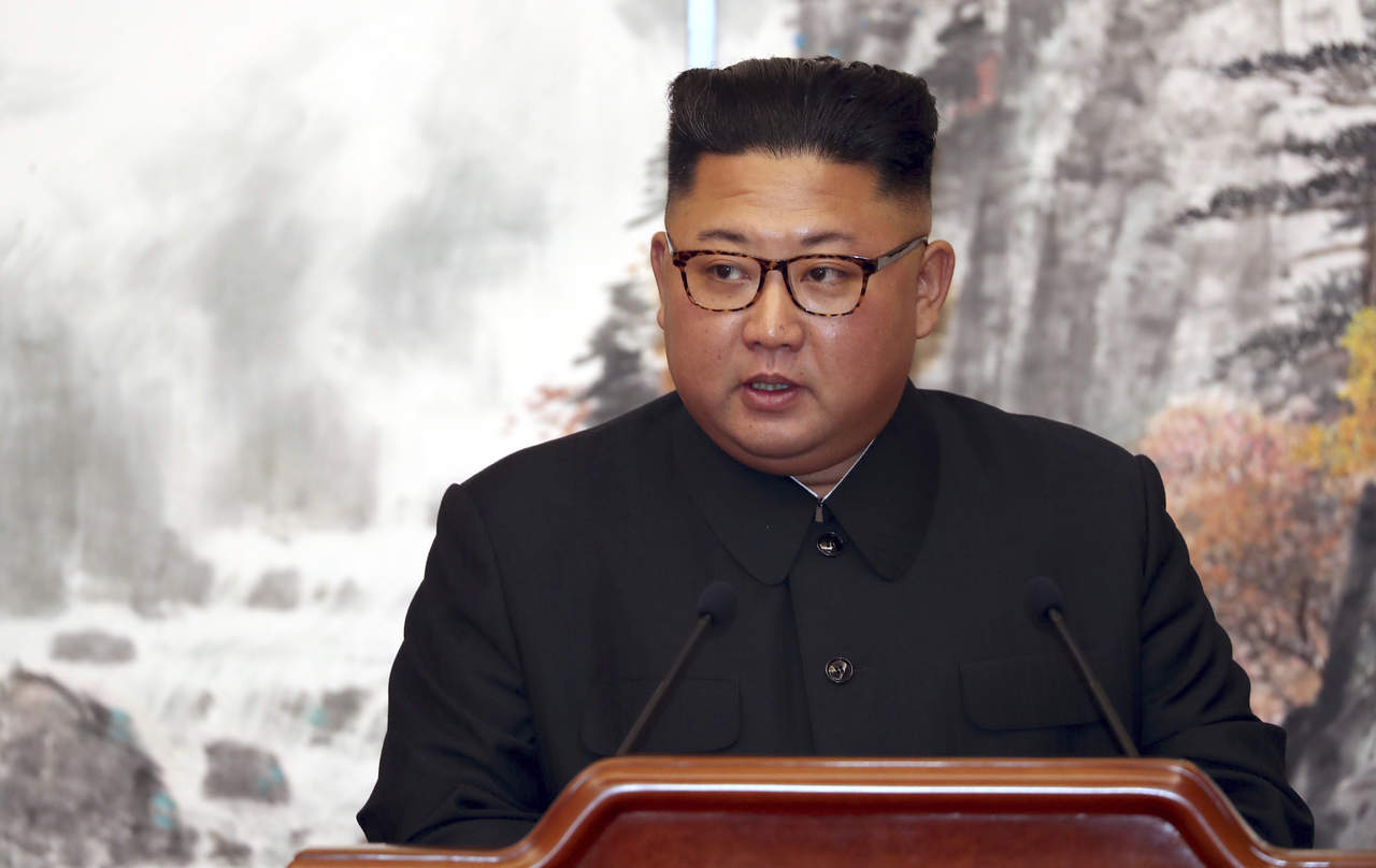 'Hemos acordado hacer de la Península de Corea una tierra de paz libre de armas nucleares y de la amenaza nuclear”, dijo Kim. (AP)