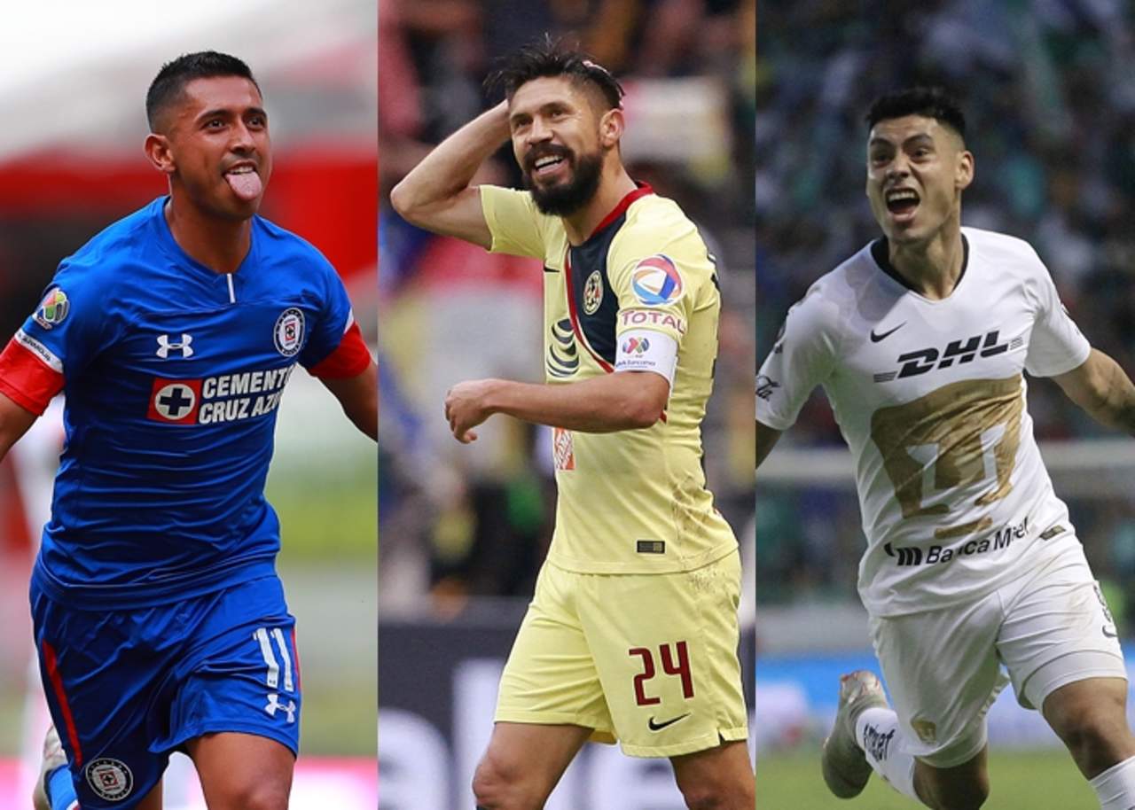 Cruz Azul, América y Pumas buscan apoderarse del Apertura 2018. (Especial)