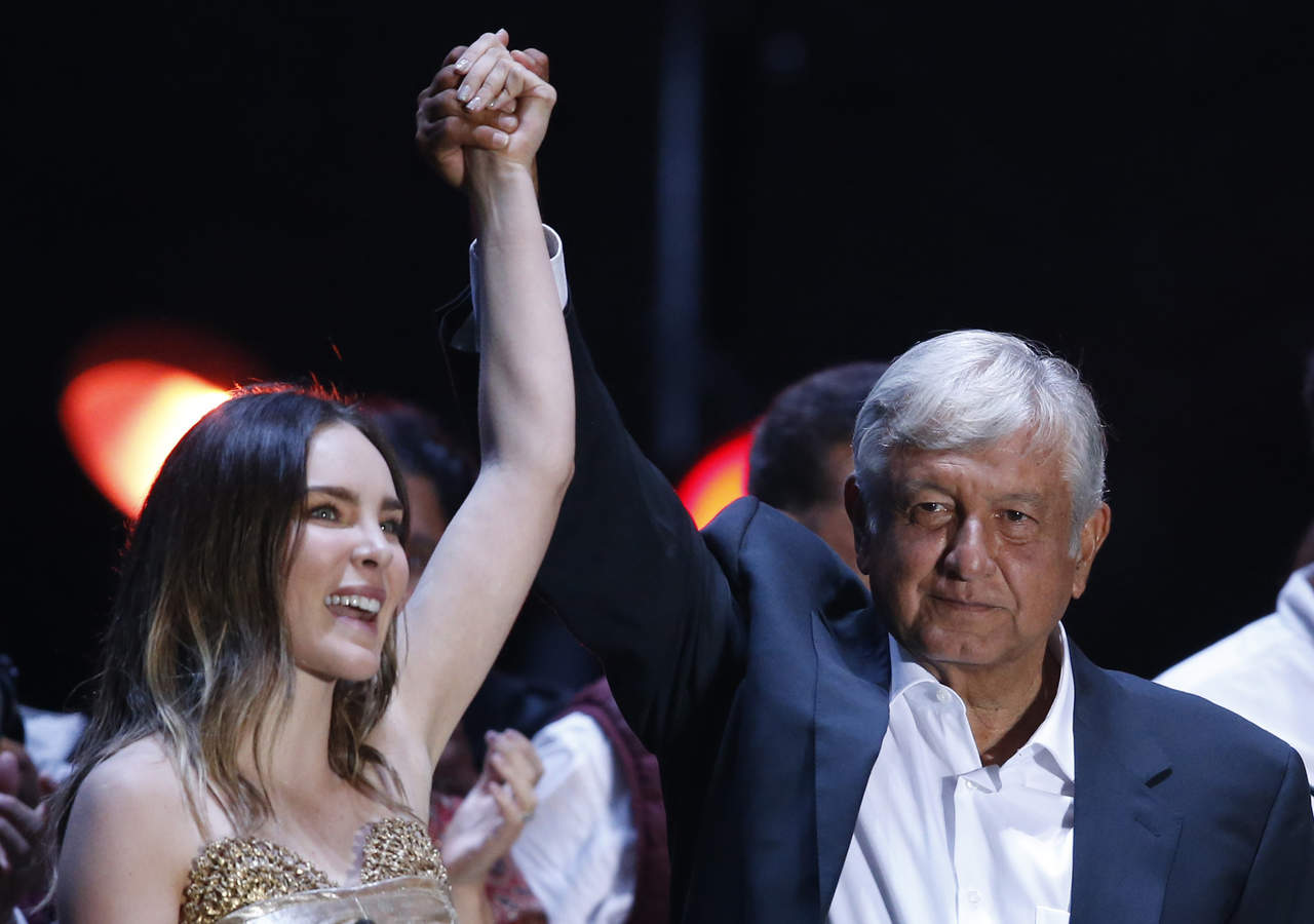Apoyo. En el pasado proceso electoral, Belinda apoyó a Andrés Manuel López Obrador. (ARCHIVO)