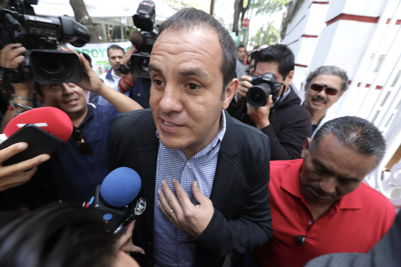 Blanco rendirá protesta el lunes 1 de octubre como gobernador de Morelos, para el período 2018-2024, y hasta el momento sólo ha presentado a Antonio Ortiz Guarneros como próximo Comisionado Estatal de Seguridad. (ARCHIVO)
