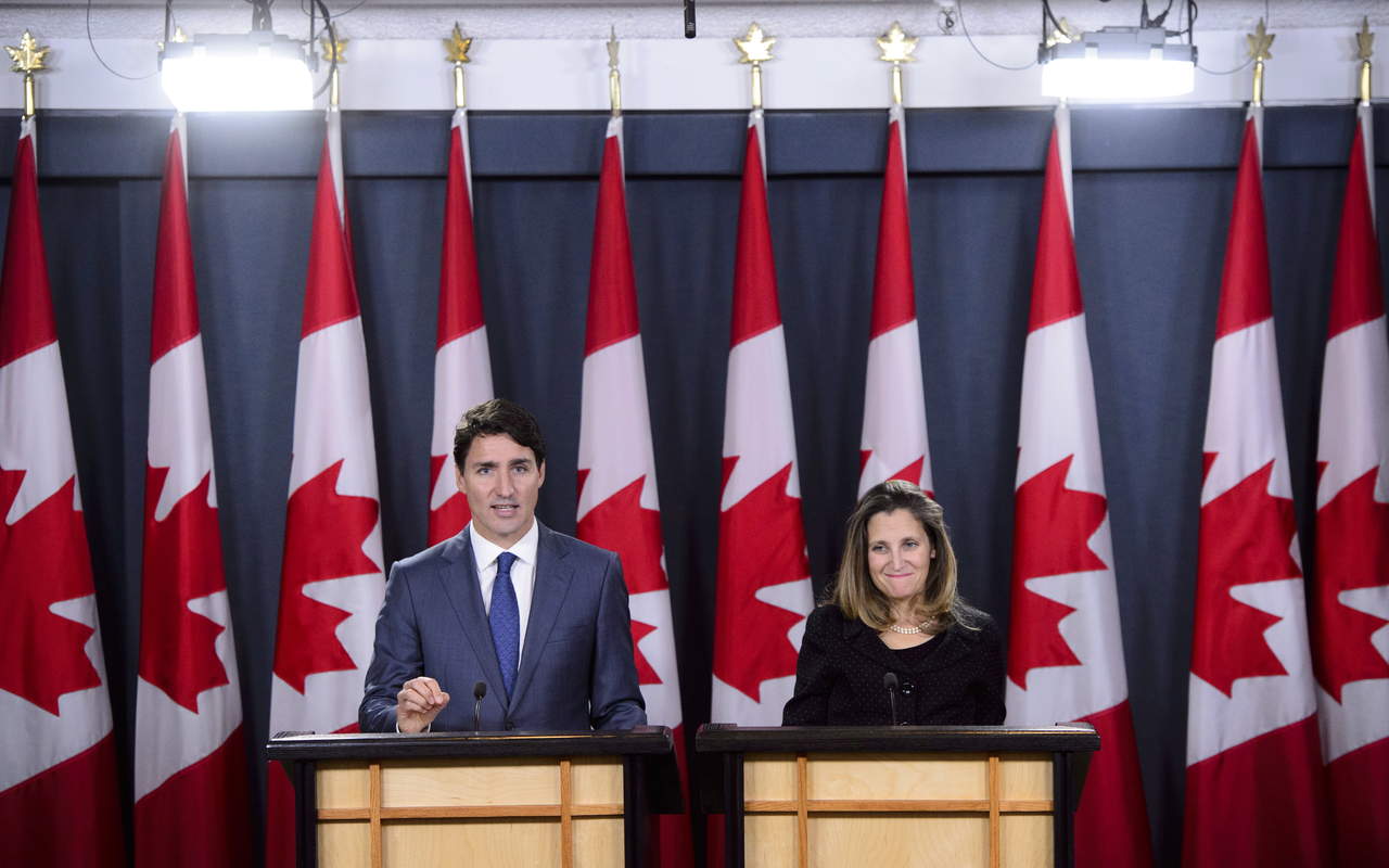 En una rueda de prensa en Ottawa, el primer ministro canadiense, Justin Trudeau, consideró que el nuevo arreglo, bautizado como Acuerdo EU-México-Canadá (USMCA, en sus siglas en inglés), es 'bueno' para su país. (AP)