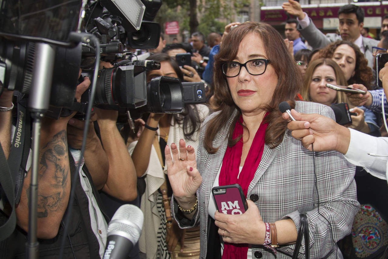 La presidenta nacional del Movimiento Regeneración Nacional (Morena), Yeidckol Polevnsky, informó que solicitarán al Tribunal Electoral la anulación de la elección en Puebla, debido a que desde su perspectiva está 'plagada' de irregularidades. (ARCHIVO)